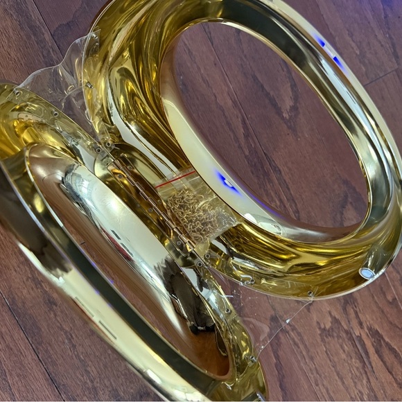 Gold Acrylic Statement Evening Bag - Picture 3 of 3